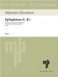 BEL 663 &bull; SILVESTROV - Epitaphium (L. B.) - Partitur und Sti