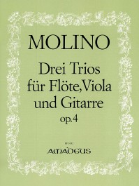 BP 1082 &bull; MOLINO 3 Trios op. 4 für Flöte, Viola und Gitarre