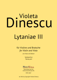 M4V-1067 &bull; DINESCU - Lytaniae III - Spielpartitur