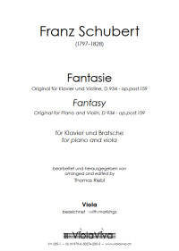 VV 235-1 &bull; SCHUBERT - Fantasie - Viola-Stimme BEZEICHNET